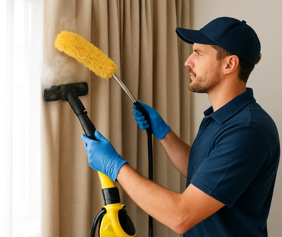 Trusted curtain steam cleaning technician Matty Curtain Cleaning warrenheip-vic QLD