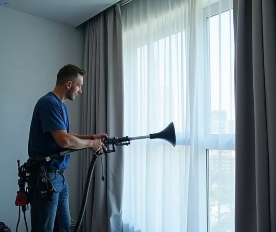 Professional curtain steam cleaning process equipment Matty Curtain Cleaning warrenheip-vic