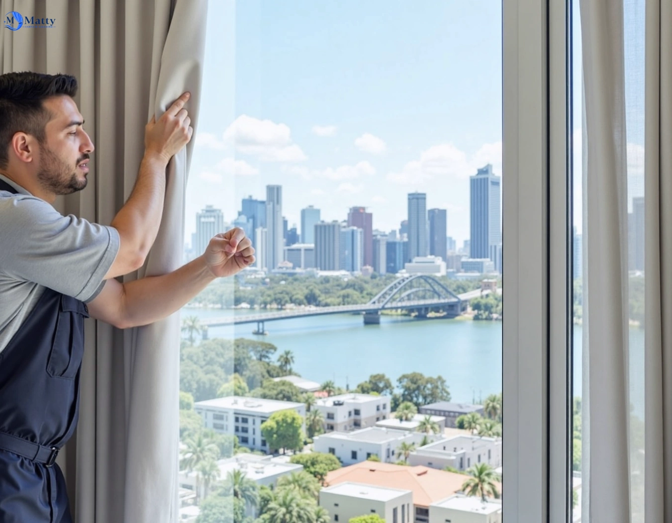 Professional curtain steam cleaning service warrenheip-vic QLD by Matty Curtain Cleaning